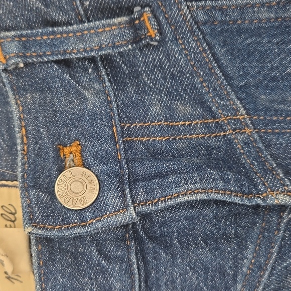 Madewell the perfect vintage straight Jeans with piping. Greenhaven wash - Picture 4 of 8